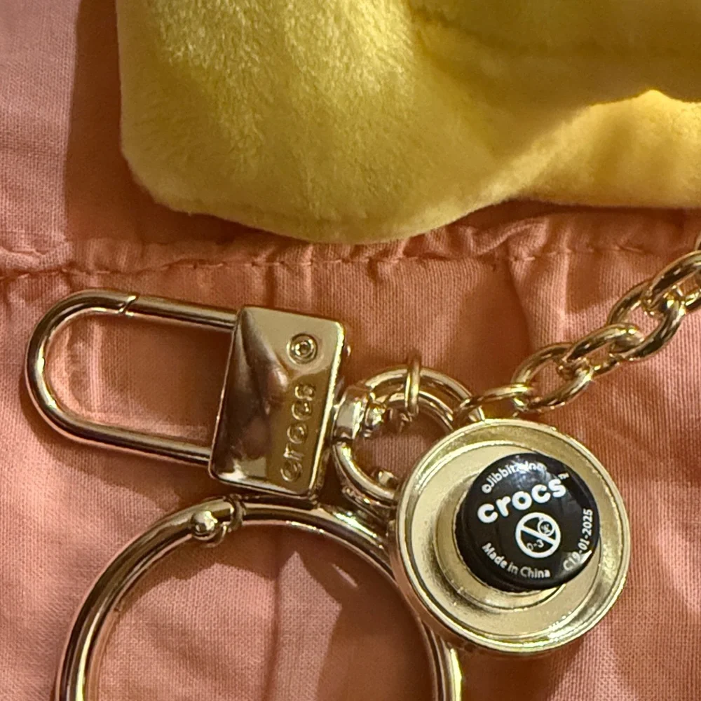Jibbitz Yellow Plush Chicken Keychain